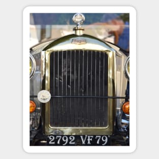 Peugeo* Type 153, wartime vintage car. Sticker